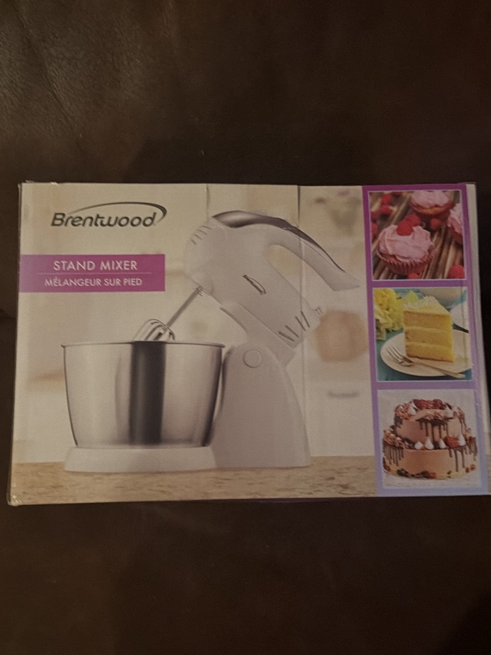 Brentwood White Stand Mixer with Stainless Bowl